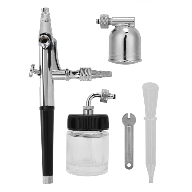 Pistola pulverizadora de oxígeno, aerógrafo de 0,3 mm/0,01 pulgadas, pistola pulverizadora, aerógrafo para tatuaje, rendimiento confiable