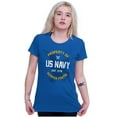 thumbnail image 3 of US Navy Property of Semper Fortis Women's T Shirt Ladies Tee Brisco Brands S, 3 of 5