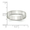 thumbnail image 2 of 925 Sterling Silver Polished Flat Band 5mm Flat With Step Edge Size 13 Band Ring Ring for Women and Men, 2 of 2