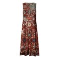 thumbnail image 5 of Estampado Casual Verano Cuello Redondo Vestido Floral Manga Corta Mujer Bolsillo Vestido Mujer Vestido Largo Pompotops ghjkhdj12543, 5 of 5