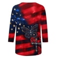 thumbnail image 3 of MAIHAN 250 Years America Shirt Women American Flag Print Plus Size American Flag Shirts Summer T Shirt Patriotic Freedom Semiquincentennial Shirt for 250th Year, 3 of 4