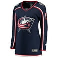 thumbnail image 2 of Women's Fanatics Miles Wood Navy Columbus Blue Jackets Home Breakaway Jersey, 2 of 3