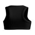 thumbnail image 5 of CNKOO Crop Tops pour Femmes Décontracté Couleur Unie Col Ajusté Sans Manches, 5 of 5