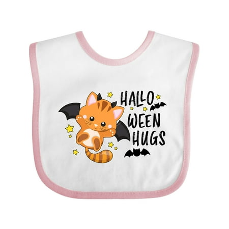 

Inktastic Halloween Hugs with Cute Vampire Cat Bat Gift Baby Boy or Baby Girl Bib