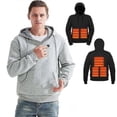 thumbnail image 1 of Chandails à Capuchon Chauffants pour Hommes, Chandails en Molleton à Capuche Légers Chauffants USB, 1 of 5