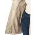 thumbnail image 5 of INSPIRE CHIC Women's Peter Pan Collar Winter Outwear Trench Pea Coats 3XL Beige, 5 of 6