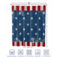 thumbnail image 4 of Split Shower Curtain for Transfer Bench, 4th of July Fabric Shower Curtains for Bathroom, Retro Wood Patriot Independence Day Tub Sliding Transfer Bench Waterproof Bath Curtains 72"x84", 4 of 9