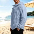 thumbnail image 4 of zejinsd Sun Protection Shirts for Men Thin Breathable Sports Sunscreen Coat Solid Color Long Sleeve Jacket Loose Quick Dry Hooded Tops, 4 of 9