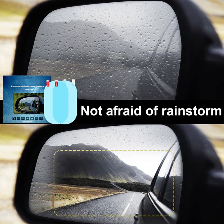 Car Mirror Waterproof Oval Anti Fog Film for Car Mirror Rain Proof