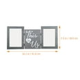 thumbnail image 2 of FUEENIRVA Wood Couple Photo Frame Rustic Design for Home Decoration 1Set, 2 of 8