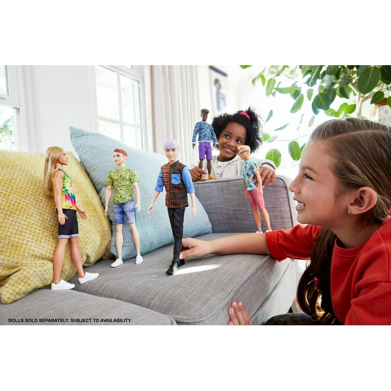 Barbie Ken Fashionistas Doll #154, Sculpted Purple Hair