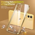 thumbnail image 2 of Crystal Clear Case for iPhone 11 Pro, [Not Yellowing] [Camera Protection] [ Grade Drop Tested] Transparent Shockproof Protective Phone Case Soft Silicone Slim Cover, 5.8", Gold, 2 of 16