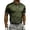 Army Green, variant on Men's USA 250th Anniversary Polo Tshirt, Patriotic American Flag Graphic Tee, Golf Polos with Dynamic Stripe Patterns and Breathable Mesh Fabric Multicolor M