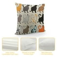 thumbnail image 4 of GOSMITH Cat Lovers Pillow Cover Cat Lovers Gift Cat Mom Pillow Cushion Case Home Living Room Decor Christmas Gift Funny Cat Lover Gift Sister Pillow Cover, 4 of 5