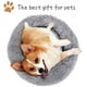 thumbnail image 4 of Cama redonda extragrande para mascotas, perrera transpirable, casas sólidas para perros grandes, camas para gatos, saco de dormir de Donut de felpa antideslizante, 4 of 4