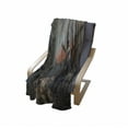 thumbnail image 4 of Fantasy World Soft Flannel Fleece Throw Blanket, Fantasy Fiction Themed Illustration in an Alien World with 3s, Cozy Plush for Indoor and Outdoor Use, 70" x 90", Grey Orange, by Ambesonne, 4 of 6