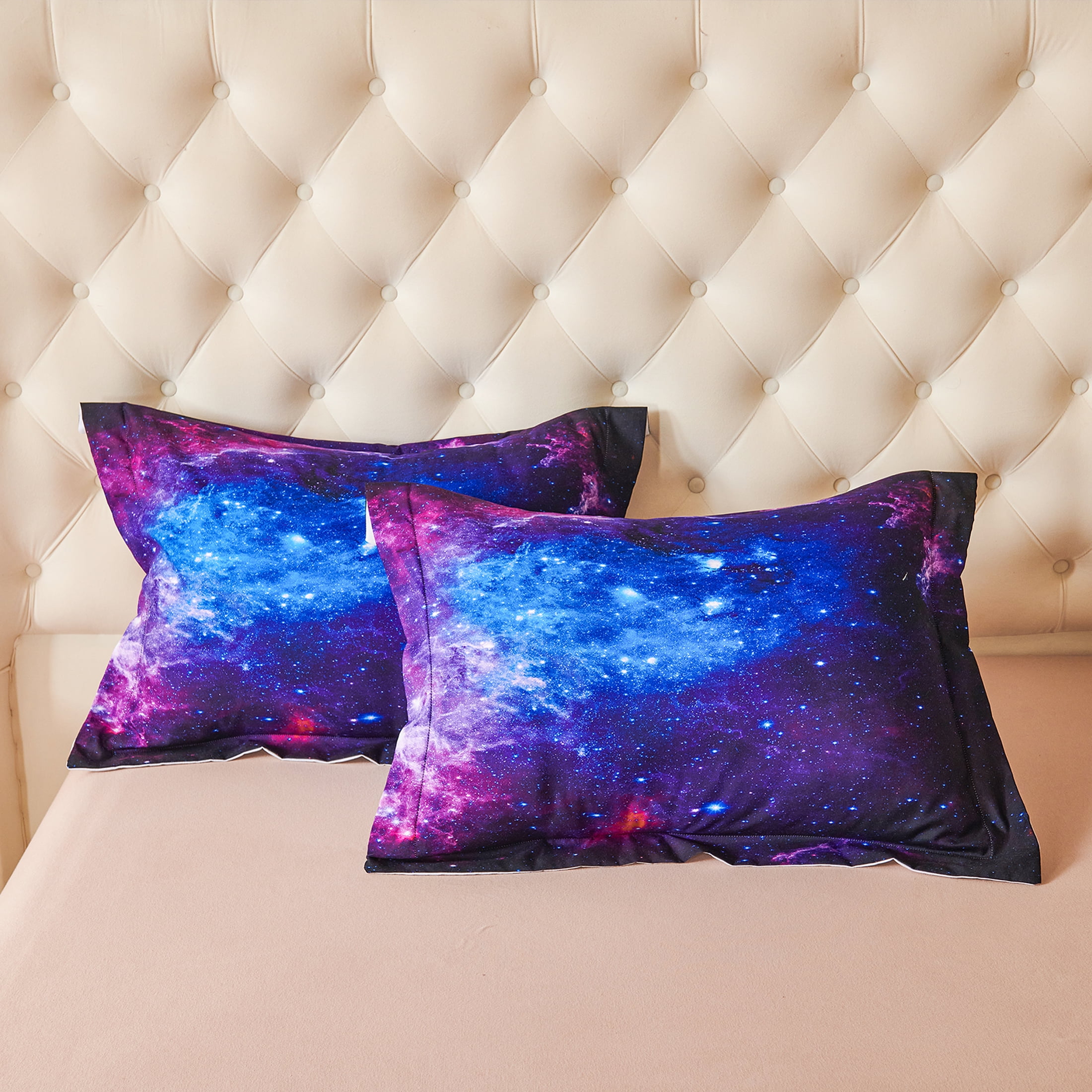 Koniroom 3-Piece Galaxy Comforter Set Full Size - Cosmic Blue and Purple Bedding with Reversible Design, Ideal Gift Idea for Teen Boys and Girls