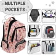 thumbnail image 7 of FKELYI Daisy Flower Ladybug Print 17 Inch Schoolbag Kids Backpack for Girls Spacious Lightweight School Bookbag Travel Rucksack Casual Daypack for Elementary Student, 7 of 7