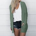 thumbnail image 2 of ibuvkizy Cardigan Sweaters for Women Clearance!Womens Casual Knit Long Cardigans Women's Solid Color Long Sleeve Casual Tops Blouse with Pocket Cardigan Outwear Army Green,XL, 2 of 6