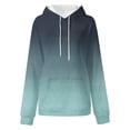 thumbnail image 5 of VISALY Fashion Hoodies Pullover Sweatshirt Long Sleeve Print Oversized Sweatshirt Pullover with Pocket Trendy Sweater Tunic Tops Oversized Casual Tops Jackets Casual Tops Long Sleeve Black L, 5 of 5
