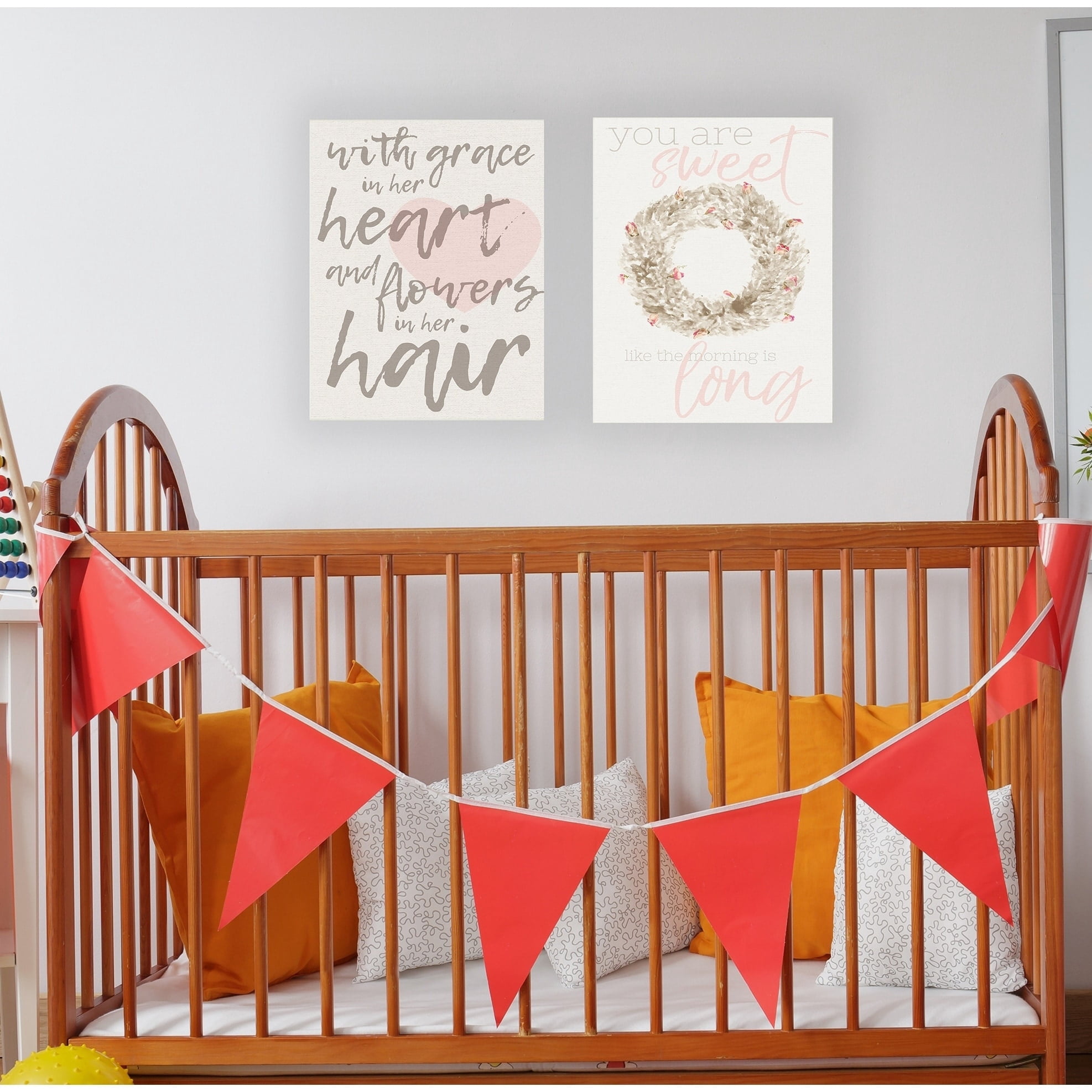 Stupell Sweet as the Morning Wreath Canvas Wall Art 16 x 20