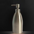 thumbnail image 2 of Empty 304 Stainless Steel Pump Liquid Soap Bottles Containers Hand Bottles Refillable Shampoo Emulsion Liquid Soap Container (Silver, 500ml), 2 of 8