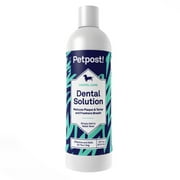 Petpost | Dental Solution for Dogs - Water Additive that Kills Bad Breath - Natural Tooth Cleaning Solution