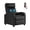 Black, variant on BIQWBIC Single Recliner Sofa Massage Recliner Chair Living Room Sofa Reading Chair Home Theater Seating Modern Chair Easy Lounge PU Leather Padded Seat Backrest Black, 39.8 x 27 x 34 inches