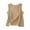 Khaki#womens plus size loose gauze beach tank, variant on Womens Beach Tank Tops Casual Loose Camisole Sleeveless Gauze Shirts Plus Size Spring Summer Vacation Lightweight Top Pink,XXXL