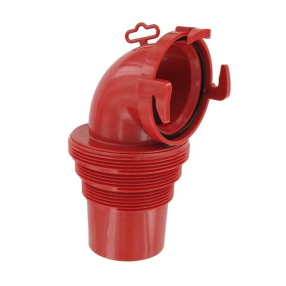 Valterra F02-3112 EZ Coupler 90° Bayonet Sewer Fitting - Red