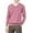 Pink, variant on Men's V-Neck Knit Sweater Long Sleeve Solid Color Classic Fit Casual Pullover