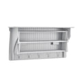 thumbnail image 5 of Danya B Accordion Metal and Wooden Drying Rack, White, 5 of 8
