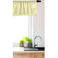 thumbnail image 3 of Ambesonne Yellow and White Window Valance, Wavy Lines Design, 54" X 18", Yellow and White, 3 of 3