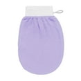 thumbnail image 1 of Guardurnaity Guantes de baño portátiles para hombres y mujeres, guantes exfoliantes para brazos, piernas y espalda, herramienta de masaje para Cuerpo del baño Púrpura, 1 of 6