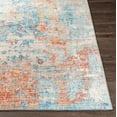 thumbnail image 5 of Mark&Day Area Rugs, 5x7 Lithoijen Modern Teal Area Rug, Blue Orange Grey Carpet for Living Room, Bedroom or Kitchen (5' x 7'6"), 5 of 7