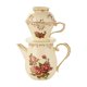 thumbnail image 1 of Juego de gotero de café de cerámica Macarena estilo vintage portavasos artesanal 80 ml Rosa, 1 of 8