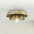 thumbnail image 6 of Avec 12 in. 1-Light Brushed Gold Luxe Flush Mount, 6 of 11