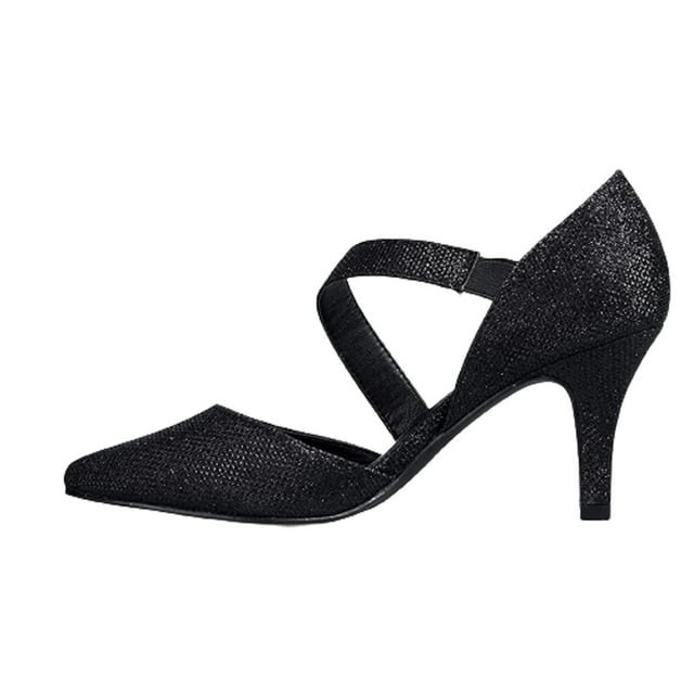 Womens Banquet Slim High Heel Side Space Professional Formal Sleeve Shoes