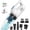 White, variant on WHALL Cordless Handheld Vacuum, Wet/Dry 2-in-1, Powerful Suction, LED Light, Ultra Lightweight & Portable