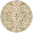 thumbnail image 3 of SAFAVIEH Evoke Ksenija Floral Vines Area Rug, Ivory/Gold, 6'7" x 6'7" Round, 3 of 6
