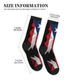 thumbnail image 3 of Athletic Socks Puerto-Rico-Flag Vintage Sport Running Calf Socks Crew Socks for Men Women, 3 of 6