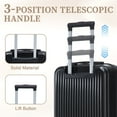 thumbnail image 6 of Pawverly 20" Carry-On Suitcase Set with 14" Cosmetic Case, ABS Spinner Luggage with Quick-Access Front Panel & Combination Lock, 6 of 18