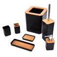 thumbnail image 1 of Suministros para el hogar, Juego de accesorios de baño de bambú Juego de inodoro Juego de accesorios de baño Ultra sensible, 1 of 12