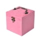thumbnail image 1 of Caja de almacenamiento de joyas de terciopelo portátil, expositor de anillos, estuche organizador Rosado, 1 of 7