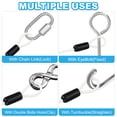 thumbnail image 6 of Uxcell Dia Vinyl Coated Stainless Steel Cable with Loop, Flexible Wire Rope Security Chain Lanyard for Outdoor Lighting 1/8" 4ft White, 6 of 7