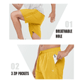 thumbnail image 5 of NORTHYARD Men's Workout Shorts 7 Inch Breathable Athletic Running Hiking Shorts Yellow XL, 5 of 8