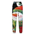 thumbnail image 5 of WXLWZYWL Women Merry Christmas Sweatpants Drawstring Jogger Snowflake Fun Print Elastic Waist Casual Trousers Warm Comfy Pants with Pockets, 5 of 5