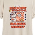 thumbnail image 3 of Peanuts - Snoopy And Woodstock Dance Night - Juniors Ideal Flowy Muscle T-Shirt, 3 of 6