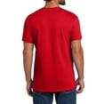 thumbnail image 4 of Hanes Essential-T Men T-Shirt, Short Sleeve Crew Neck, Classic Fit Cotton Tee, Athletic Red, 3XL, 4 of 5