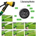 thumbnail image 3 of Greenbound Coiled Water Hose Kit 50' x 3/8" with 8 Pattern Sprayer, 3 of 7